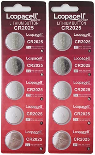 Batería de Litio LOOPACELL CR2025, pack 10 unidades