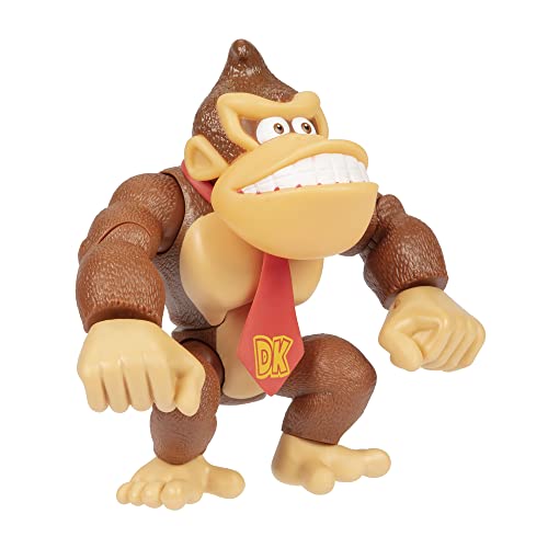 Super Mario Nintendo 6' / 15 cm große Donkey Kong Actionfigur mit beweglichen Funktionen, ideal zum Spielen und Ausstellen für Kinder und Sammler ab 3 Jahren