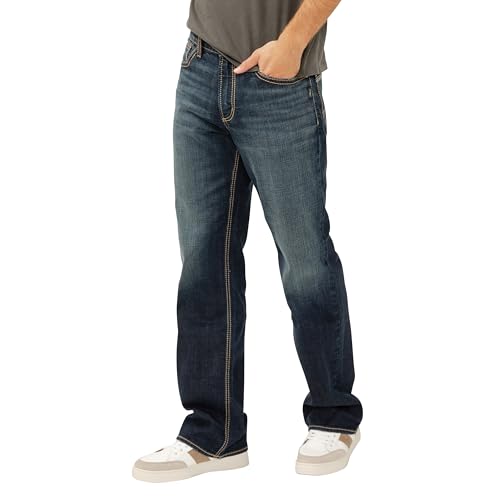 Image of Silver Jeans Co. Men's Zac Relaxed Fit Straight Leg Jean - Legacy