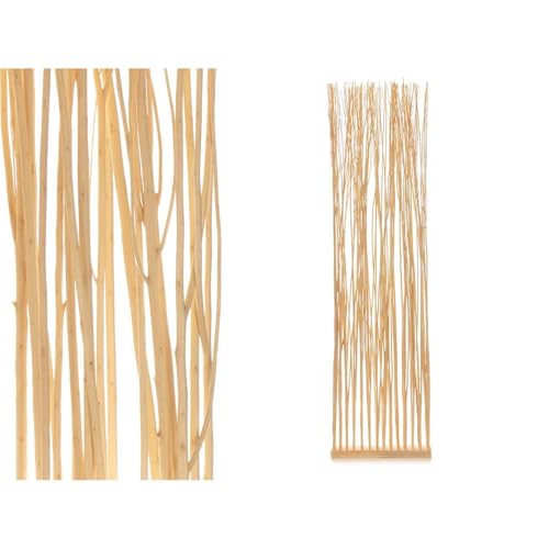 Biombo Varas Natural Madera de Sauce 50 x 185 x 12 cm - Marca: Gift Decor - EAN: 8430852946591