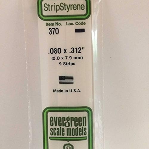 Evergreen Scale Models 24" Strip Pack, .080x.312 (9), EVG370 image 2