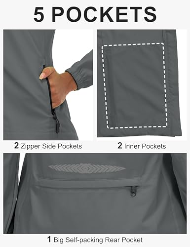 Image of Little Donkey Andy Women's UPF 50+ Cycling Jacket Windbreaker with Removable Sleeves