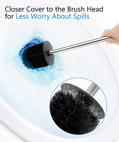 Viosuniu Ceramic Anti-Odor Toilet Brush Set - Splash-Proof Heavy-Duty Holder, Compact Size, Non-Slip Comfort Grip, And Easy-To-Clean Design Included For Effortless Bathroom Cleaning #TOP3