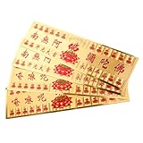 MOLUCKFU 4 Stück Pack Chinesische Amulett Aufkleber Spirituelle Buddhistische Glückssymbole Leicht und Tragbar für Haus Auto und Büro Schutzaufkleber für Wohlbefinden und Glück