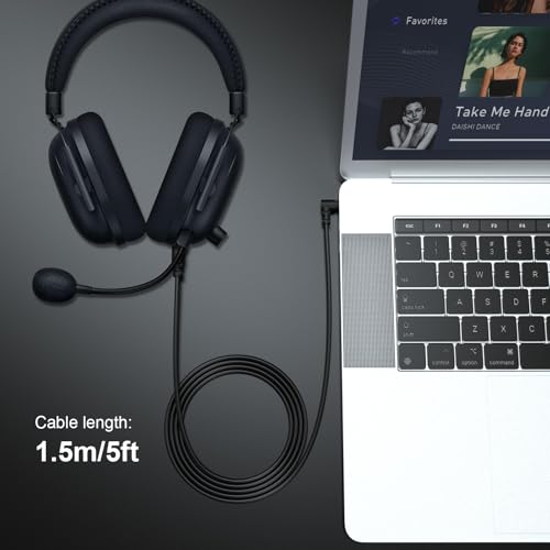Cable de audio 3.5mm auxiliar de reemplazo 1.5m miniatura 6