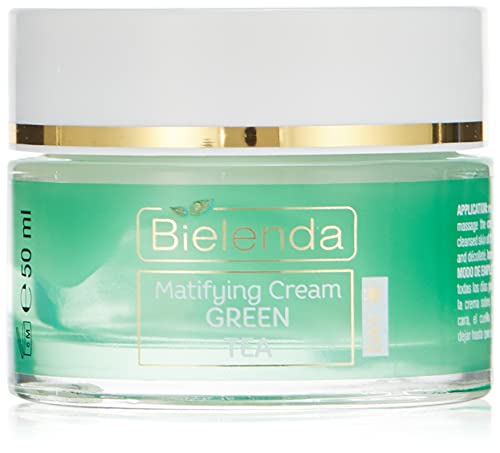 Bielenda Green Tea Mattifying Normalising Face Cream for Combination Skin Day 50ml, 50 ml (Pack of 1)