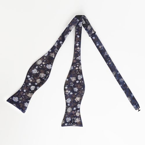 Image of Alizeal Mens 2pcs Floral Pattern Bow Tie Set