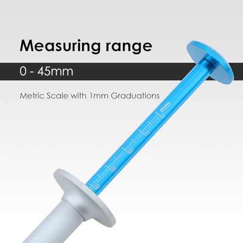 KATSU Bremsscheiben-Messschieber Dickenmesser Messwerkzeug 0–45 mm für Auto Automobil Motorrad Bremsscheiben Verschleiß Erkennung 449775