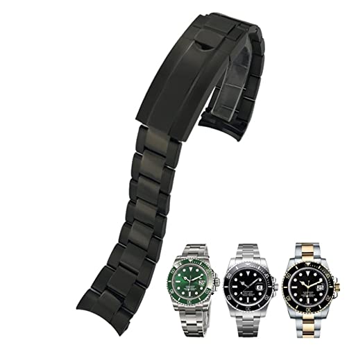 Bracelet de montre 20 mm KLVN en acier étanche idéal au bureau comme en voyage pour Submariner