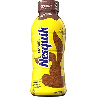 Nestle Nesquik Low Fat 1% Milk, Chocolate, 14 Ounce (Pack of 12)