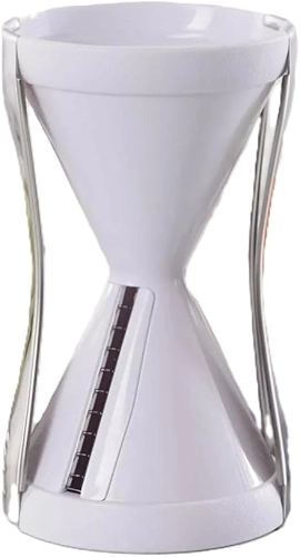 Cortador Espiral Manual de Legumes e Vegetais, 2 Lâminas Intercambiáveis em Aço Inox, Design Compacto para Cozinha, Espaguete de Vegetais e Fitas Decorativas