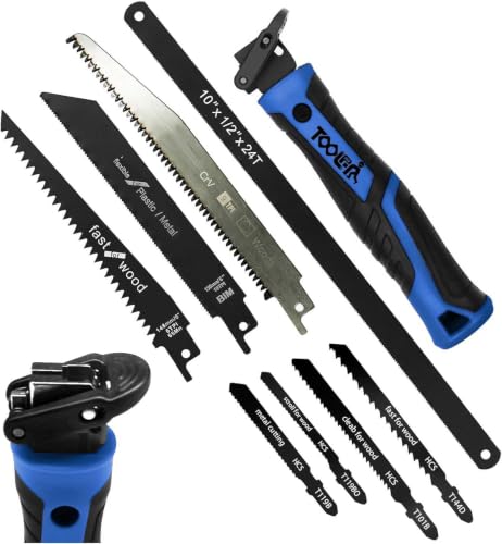 8-In-1 Multi Blades Hand Saw, Drywall, Hacksaw, Jab Saw & Wood Cutter Tool