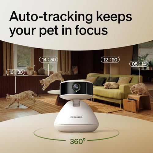 Image of PETLIBRO 2-Pack AI Pet Camera Bundle, Includes 90-Day AI Trial, Indoor Pet Camera with 360 Auto Tracking, Multi-Pet Recognition, Daily Activity Analysis & Smart Summaries, Smart Alerts & 2-Way Audio