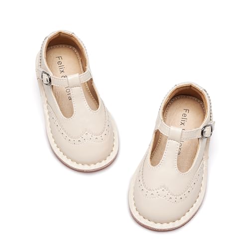 Image of Felix & Flora Toddler Little Girl Princess Dress Shoes-Mary Jane Flats for Girl Party School Shoes
