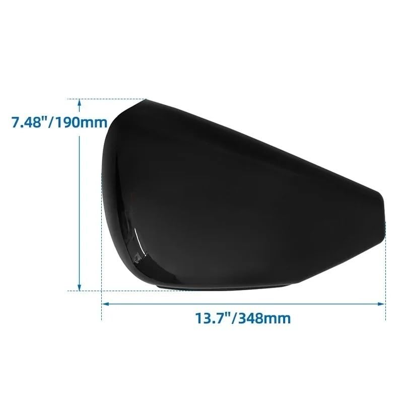 Couvercle batterie moto finition rigide cache de protection gauche Sportster - 6