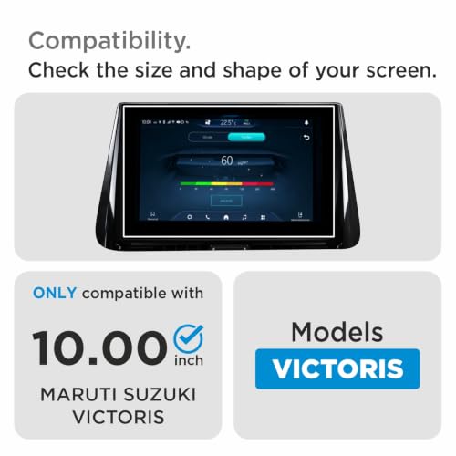 Image of Spartan Shield [2 PACK] Screen Protector for MARUTI SUZUKI BREZZA 2026 Facelift || 10.1-inch Infotainment System Touchscreen Display Guard || Anti Scratch | HD Clarity | Water Resistant || MarutiSuzuki Breeza Digital Touch Screen Accessory 2026+ [Not Tempered Glass]