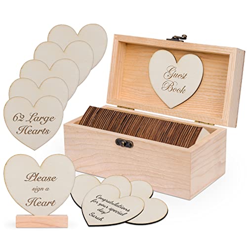 Jecor Alternative Guest Book Box - Wedding Guest Book Alternative