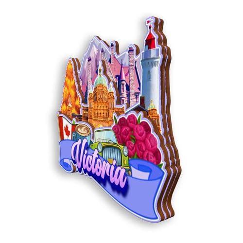 Imán para refrigerador Victoria Canadá miniatura 3