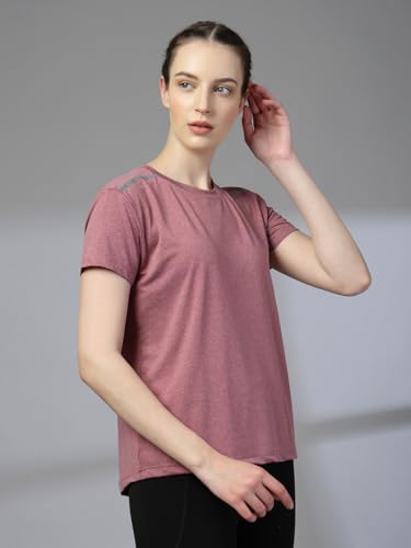 Image of CHKOKKO Gym Tshirt for Women Workout Dry Fit t Shirt Sports Tshirt Lightweight Round Neck Breathable Half Sleeve Activewear Running Yoga Tops for Woman