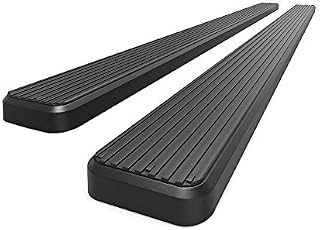 APS 4in Black iBoard Running Boards Custom Fit 15-20 Ford F150 SuperCrew Cab
