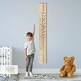 Wooden Kids Growth Height Chart Ruler for Boys and Girls Painted or Engraved (Old School)
