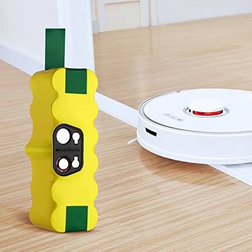 Miniatura 7 de 14,4v 5000mah Ni-Mh Batería De Remplacement Para Roomba Series 500 600 700 800 Con Accesorios De 4 Cepillos Y 2 Tornillos