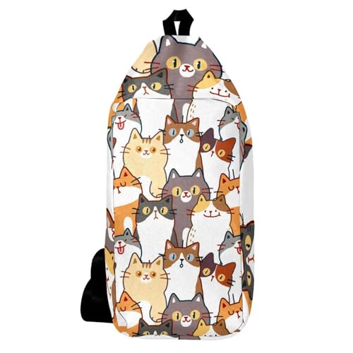 Sac à dos à bandoulière chat pour vos balades urbaines