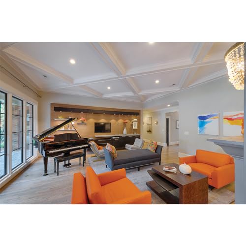 Image of HALO LT 4 Inch LED Recessed Lights Trim 5000K, Dimmable Baffle Can Light, Title 20 Compliant -LT460WH6950R-CA