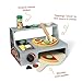 Melissa & Doug Top & Bake Wooden Pizza Counter Play Set with Play Food (41 Pcs) Preschool Toy Pizza, Wooden Food Set, Pretend Sets For Kids Ages 3+ - FSC-Certified - FSC Certified