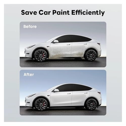 Garde-boue voiture Tesla Model Y accessoire protection projections route - 5