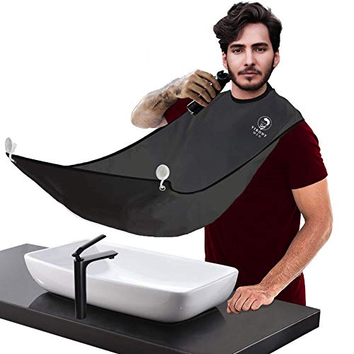 Upgrade Beard Apron Cape Beard Catcher for Men Shaving,Waterproof & Non-Stick Beard Trimming