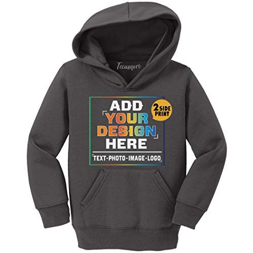 Custom Youth Hoodies Add Your Own Image Pullover Hooded Text Front Back Side
