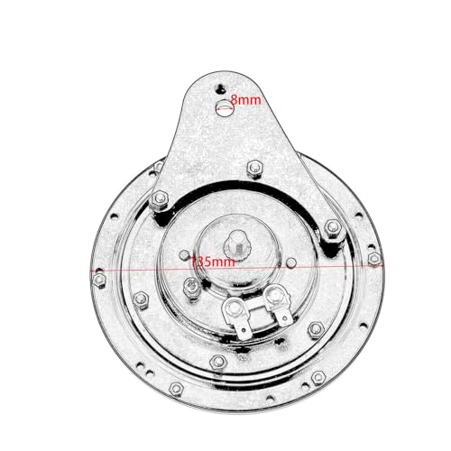 Cubierta de parlante para manubrio de motocicleta aluminio cromado miniatura 3