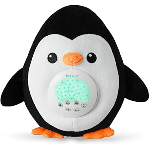 Baby Soother Cry Activated Toys Penguin White Noise Sound Machine, Toddler Sleep Aid Night Light, Unique Baby Girl Gifts & Baby Boy Gifts,, Portable Baby Soother, New Baby Gift Cover