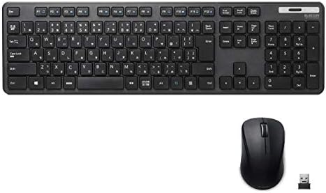 （12:00時点） エレコム ワイヤレスキーボード マウスセット メンブレン 薄型 フルキーボード ブラック TK-FDM110MBK