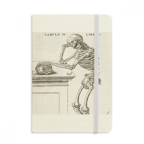 Journal squelette humain A5 pour notes de bureau et croquis d'étudiant