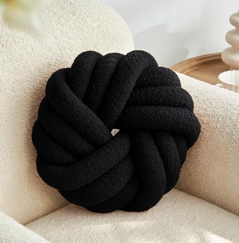 Vdoioe Black Knot Pillow 13.7'' Round Throw Pillow Soft