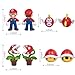 48-Pack Super Mario & Luigi Action Figure Set - Collectible Mini Figurines & Cake Toppers, Kids' Birthday Party Decorations (2 inch)