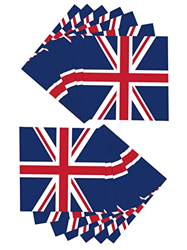 Union Jack Party Supplies Queens Platinum Jubilee Decorations 2022 Lot de serviettes de table Rouge/blanc et bleu Assiettes en carton/nappes de jubilé/fanions d'Angleterre (lot de 1) Cover