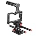 Produktbild Andoer Kit Kamera aus Aluminiumlegierung arbeitskonten die Tragegriff + 2pcs 15mm Rod + Baseplate für Sony A6500ILDC A Mount Mikrofon Monitor Tripod Zubehr-Beleuchtung