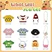 Capybara Plush Toy Clothes & Accessories 12Pcs Soft Stuffed Animal, Dress Up Cute Capybara Plushie Valentine's Day Easter Birthday Gifts