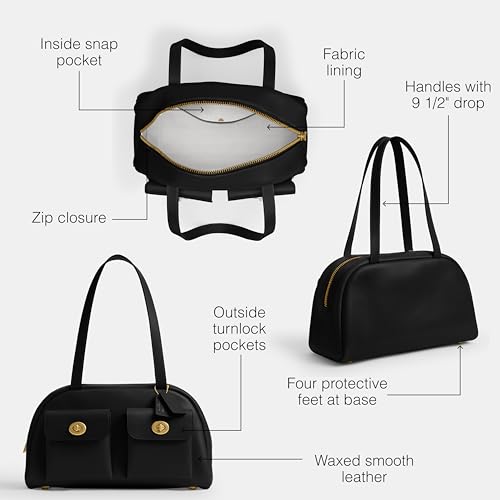 Coach Women's Twin Turnlock Bag Black One Size - image 3