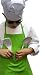 Chefskin Lime Green Apron Kids Children Fits 2-7 Yr Olds 15x21 Inches Real Fabric