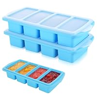 Huiguli 2 Stampo Silicone Freezer Meal Prep Zuppe Rettangolare