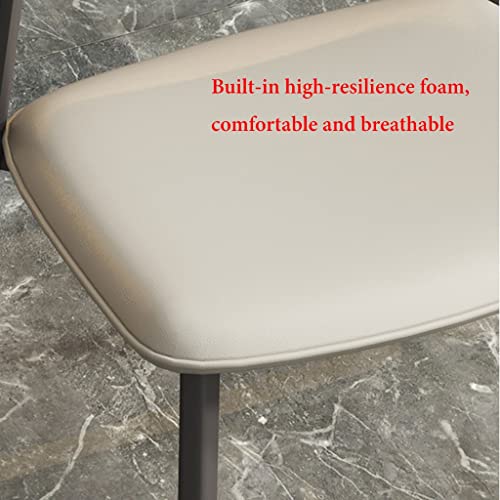 Chaise de vanité pour chambre à coucher en cuir ergonomique