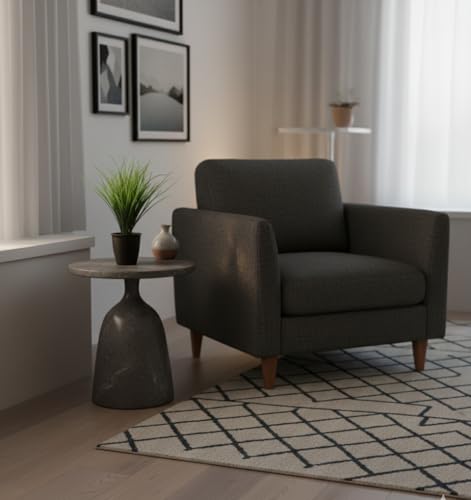 Image of Foliyaj Real Look Artificial Plant with Black Pot and Tall Green Grass for Interior Decor | Faux Plant for Desks, Shelves and Side Tables for Your Home and Office | Fake Plants for Indoor Decoration