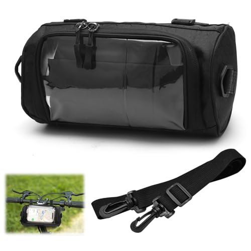 TNSLAND Bolsa Manillar Impermeable para Bicicleta y Moto - 3L Con Pantalla Táctil y Correa Extraíble - Compatible Con E-Bike y Todas Las Bicicletas