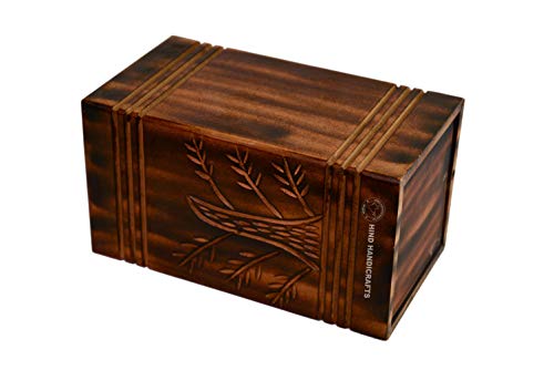 Urne funéraire en bois grand format pour conserver les cendres avec dignité - 4