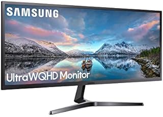 Samsung S34J550WQR - LED monitor - 34.1" - 3440 x 1440 Ultra WQHD @ 75 Hz - VA - 300 cd/m² - 3000:1-4 ms - 2xHDMI, DisplayPort - dark grey/blue