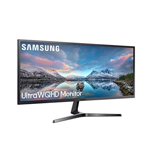 SAMSUNG S34J552WQU Ecran PC Professionel, Ultra-Large, Dalle VA 34", Résolution UWXGA (3440 x 1440), 75 Hz, 4ms, AMD FreeSync, Noir